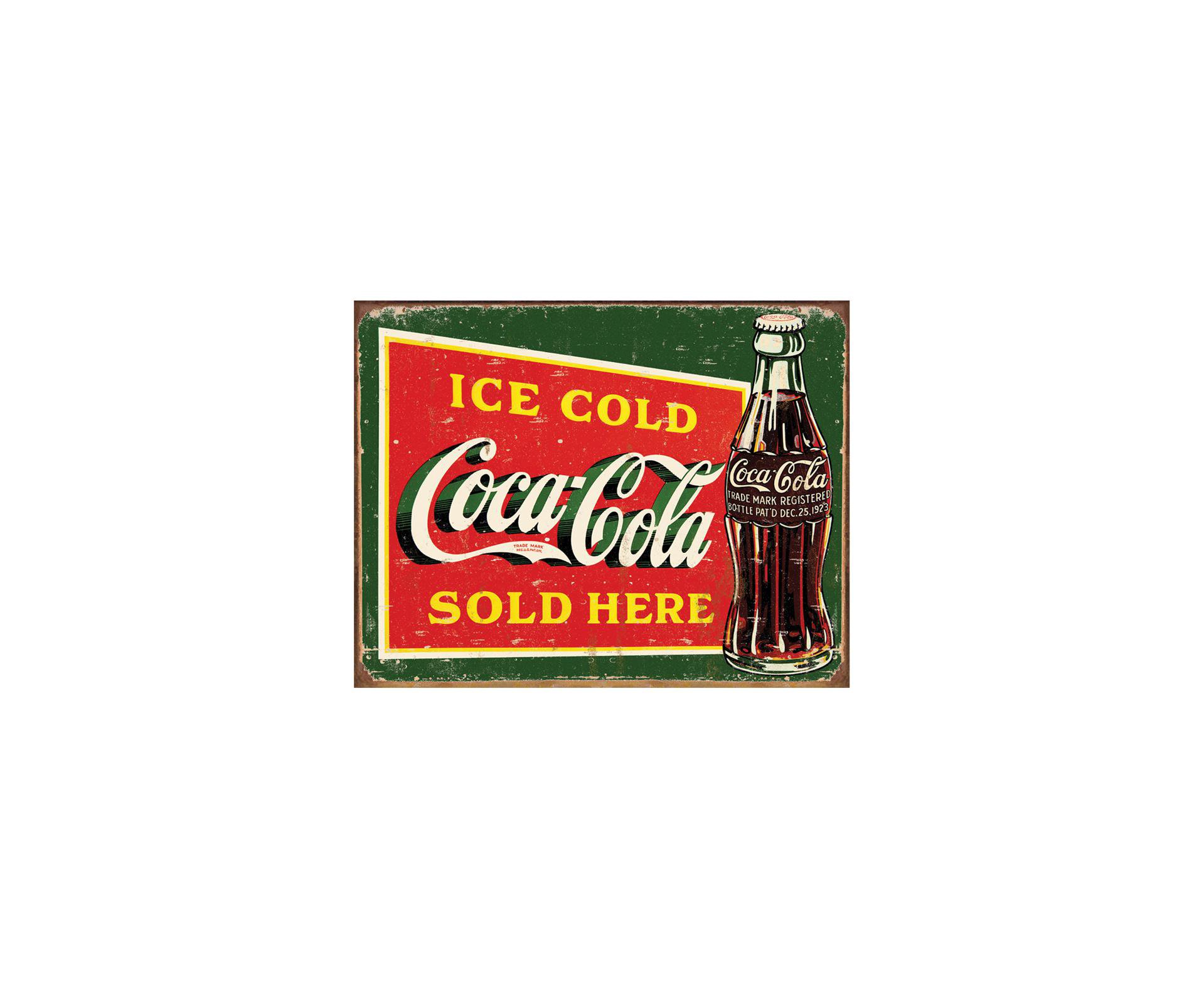 Placa Metálica Decorativa Ice Cold Coke 1 - Rossi