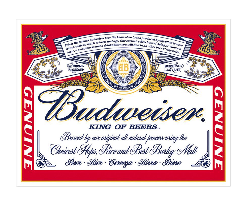 Placa Metálica Decorativa Budweiser - Rossi