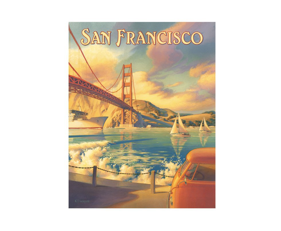 Placa Metálica Decorativa San Francisco - Rossi