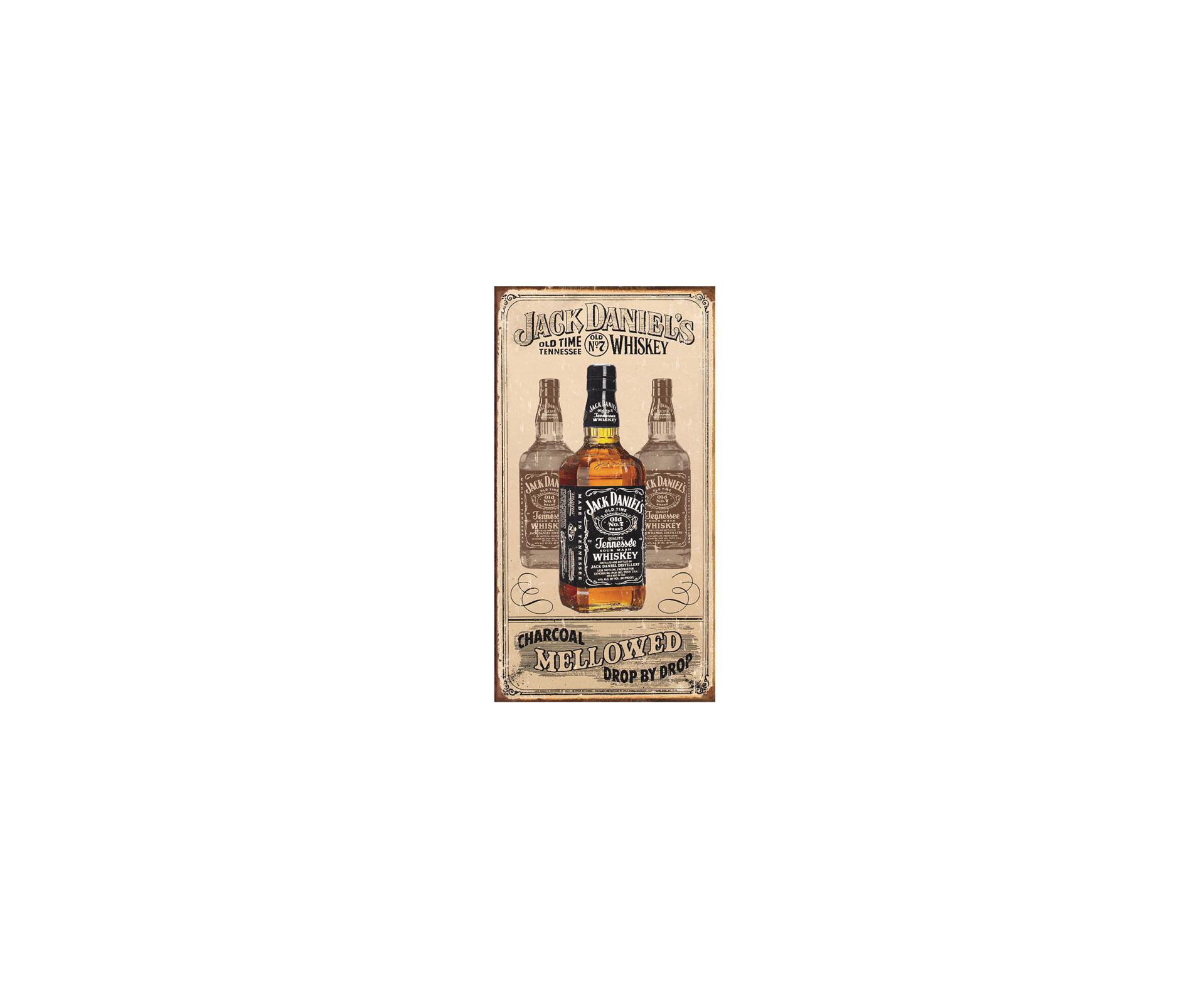 Placa Metálica Decorativa Jack Daniels Mellowed - Rossi