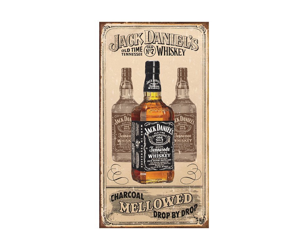 Placa Metálica Decorativa Jack Daniels Mellowed - Rossi