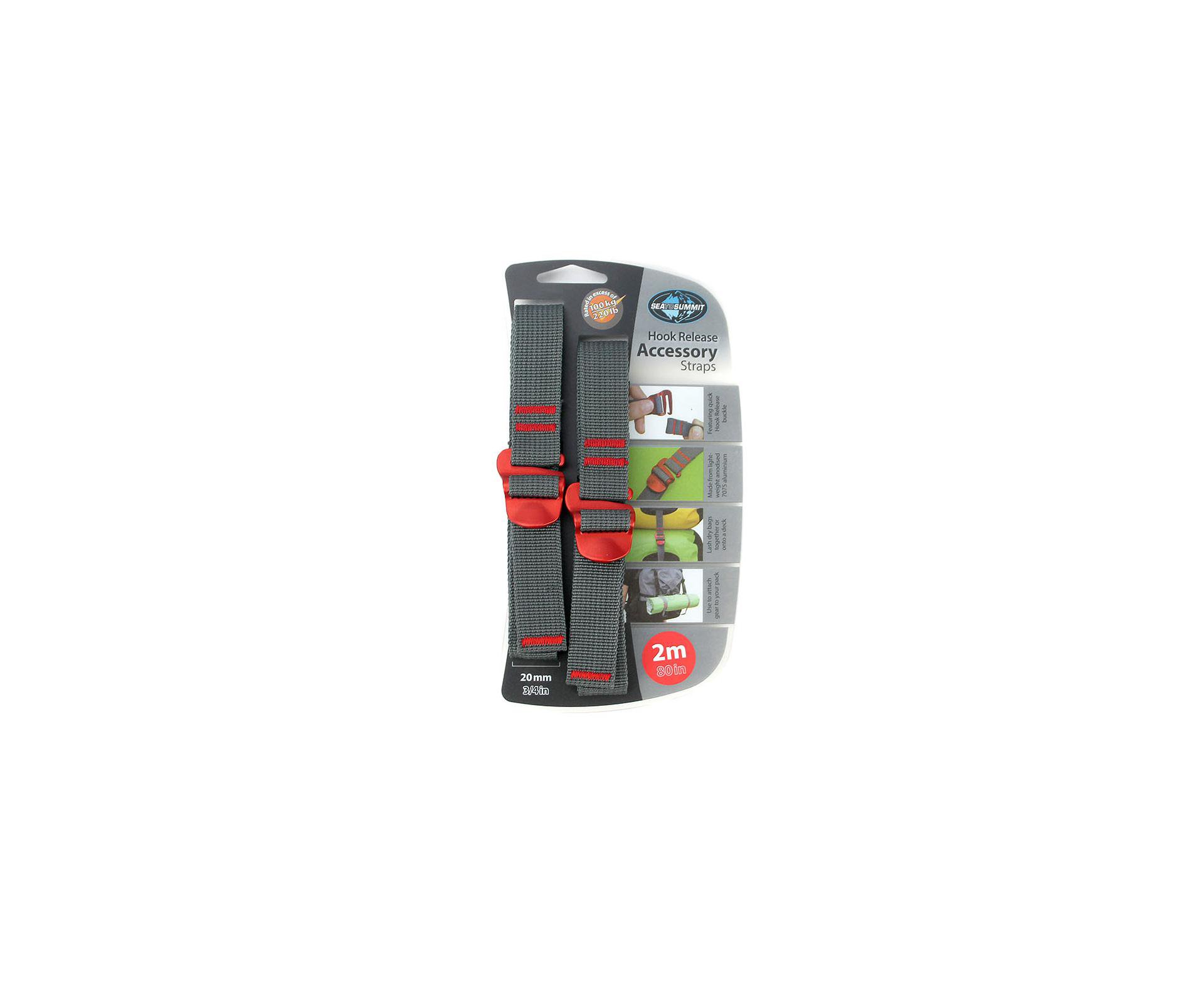 Fita Sea To Summit - Accessory Straps Hook 20mm X 2,0m (par) - Sea To Summit