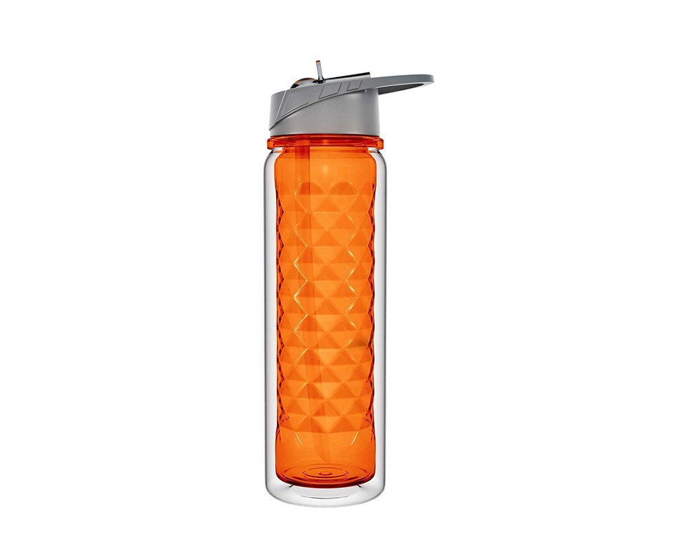 Squeeze Termico Enjoy Sports Plus Com Canudo - Invicta - Laranja