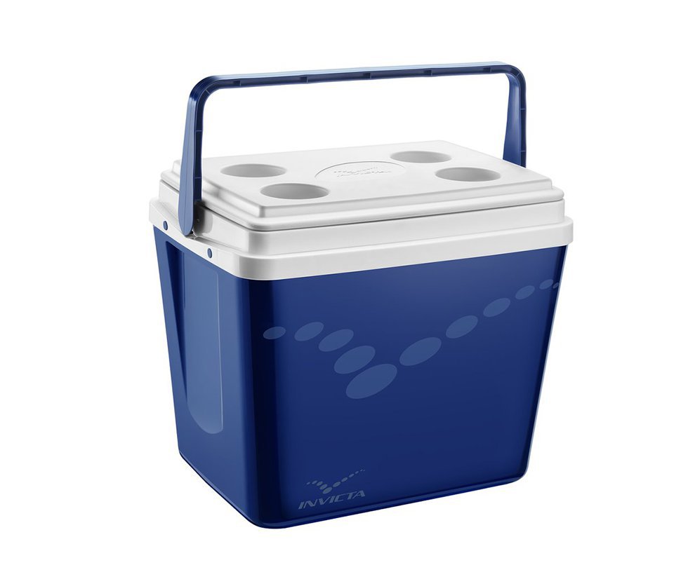 Caixa Termica Invicta 34 Litros Azul Com Alça
