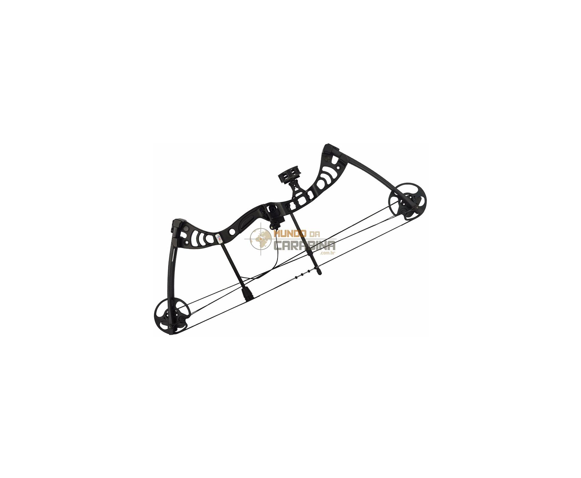 Arco Composto Profissional Compacto - 50 Libras - Black - Man Kung