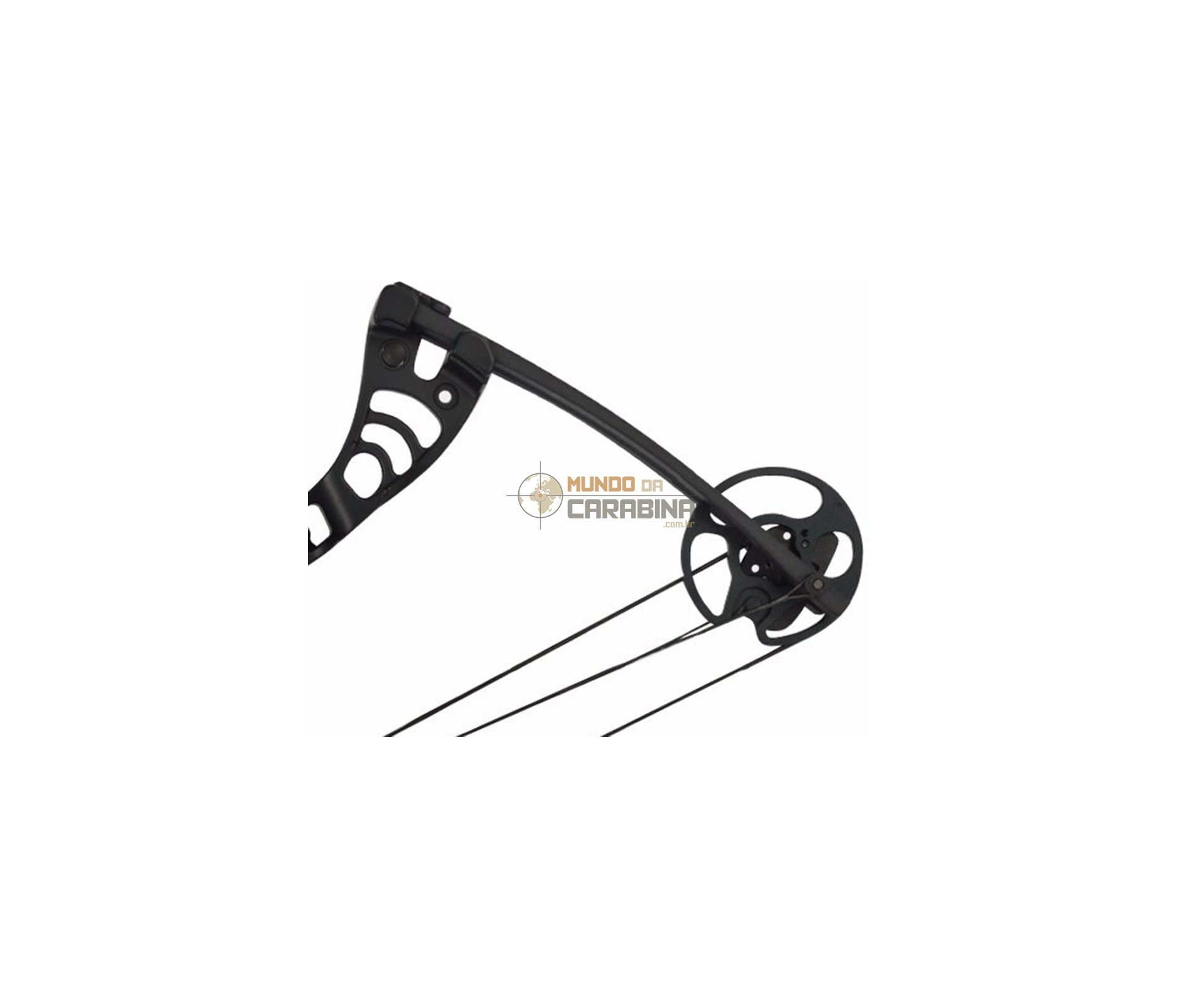 Arco Composto Profissional Compacto - 50 Libras - Black - Man Kung