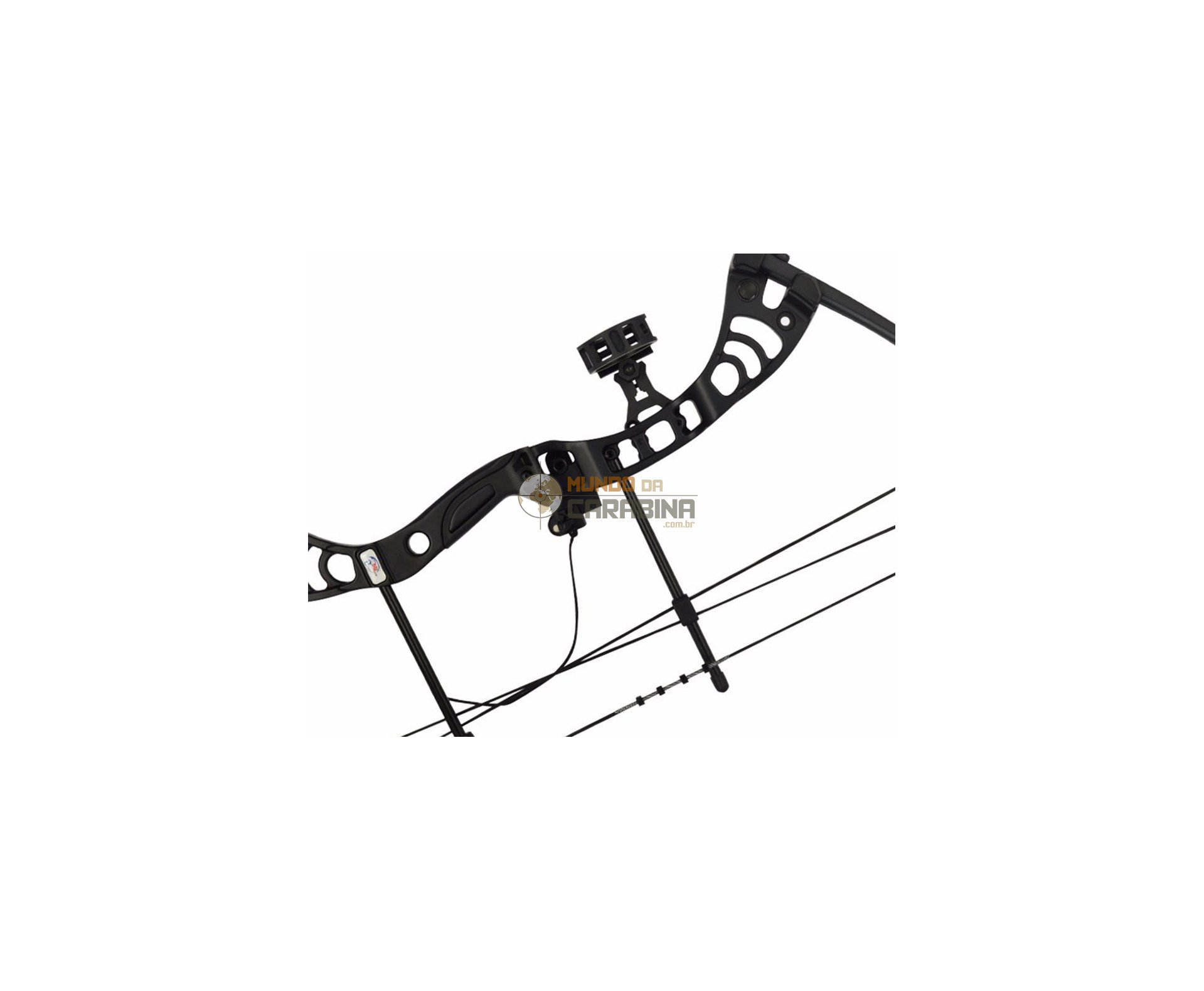 Arco Composto Profissional Compacto - 50 Libras - Black - Man Kung