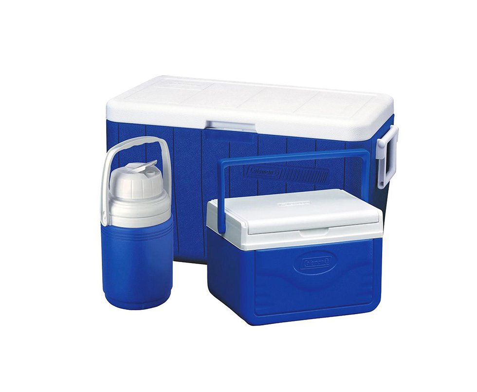 Combo 54 Qt (caixa Termica 51lts + Garrafa 1,2 Lts + Caixa 5 Lts) - Azul - Coleman
