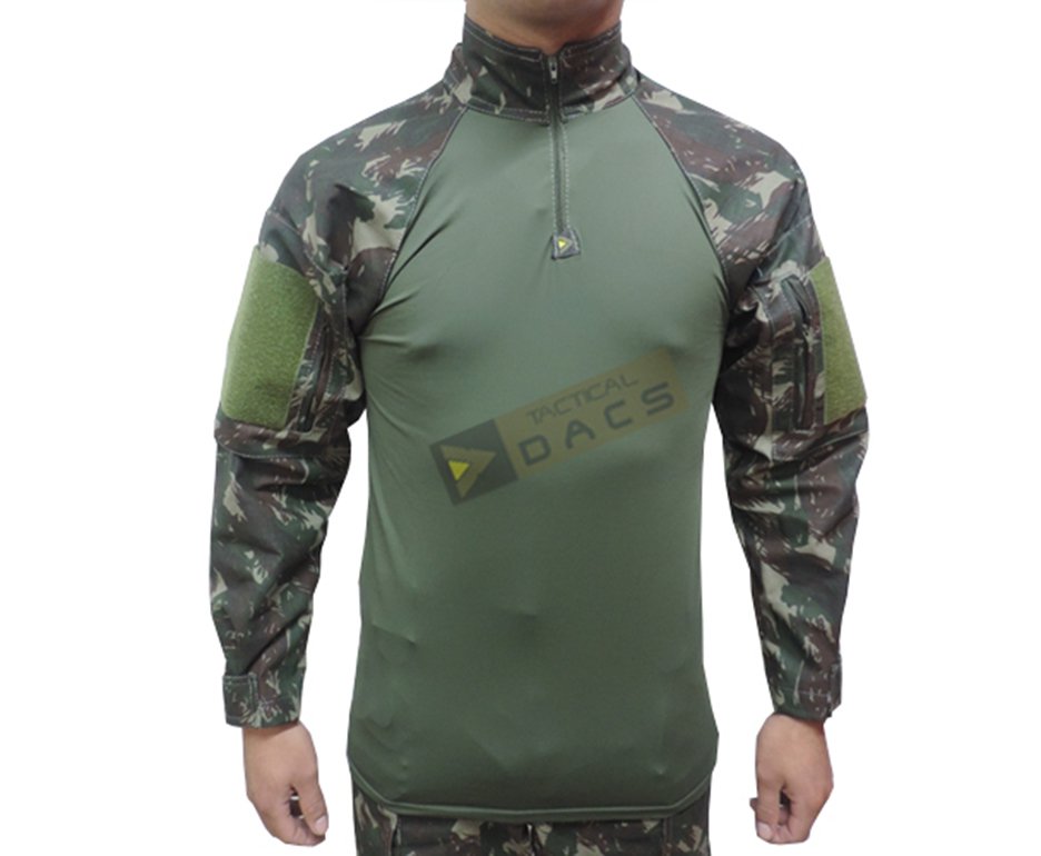 Camisa Combat Shirt Hrt - Camuflado Eb - Dacs - P