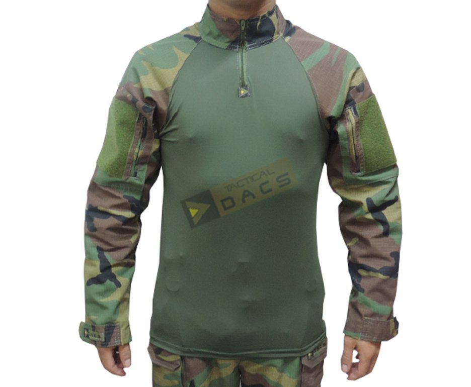 Camisa Combat Shirt Hrt  - Woodland - Dacs