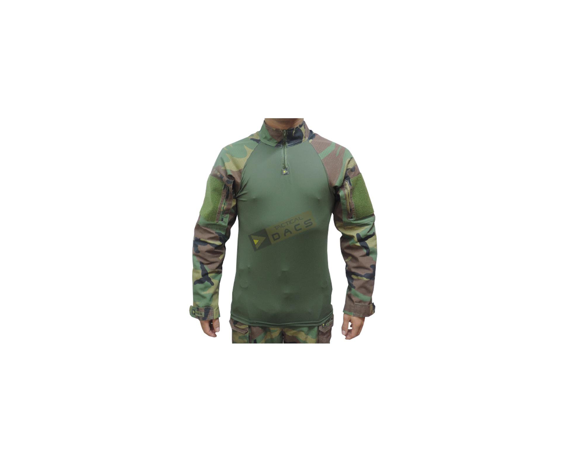 Camisa Combat Shirt Hrt - Woodland - Dacs - P