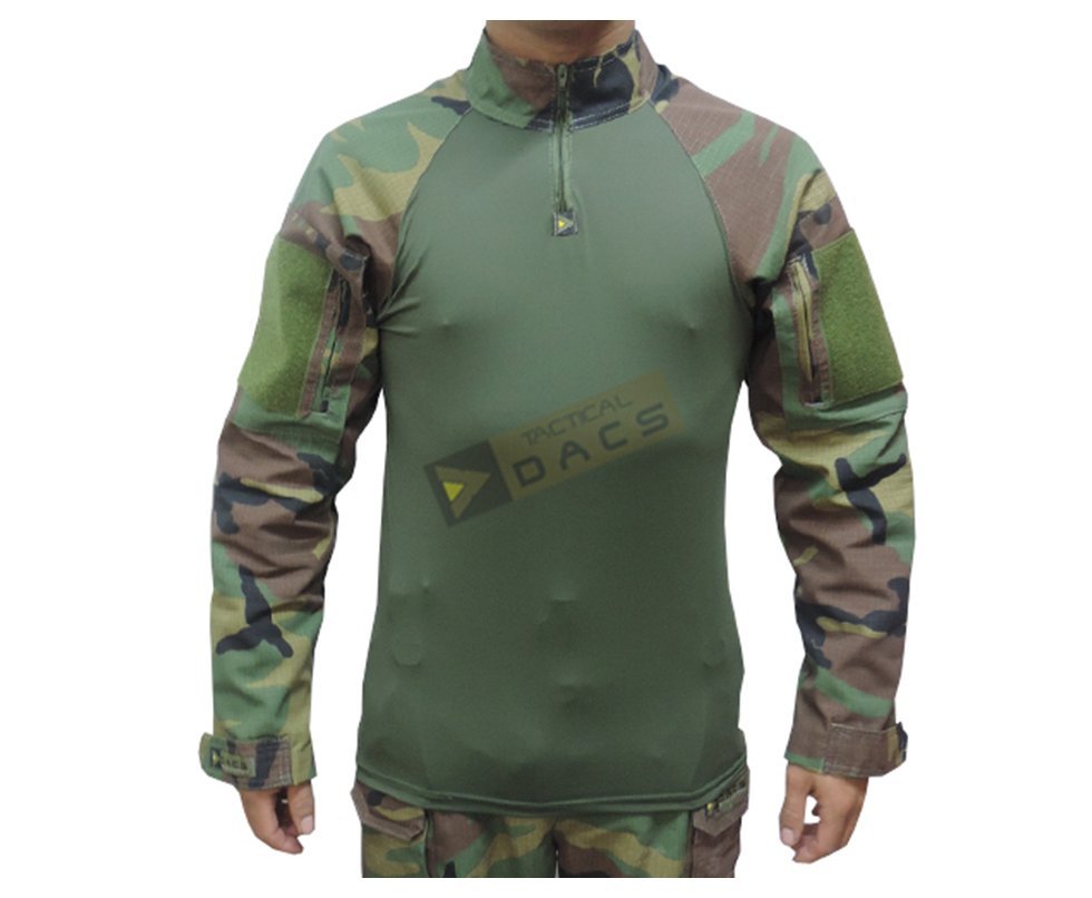 Camisa Combat Shirt Hrt - Woodland - Dacs - P