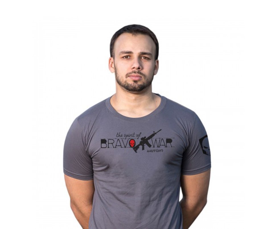 Camiseta Estampada Bravo Cinza - Bravo - P