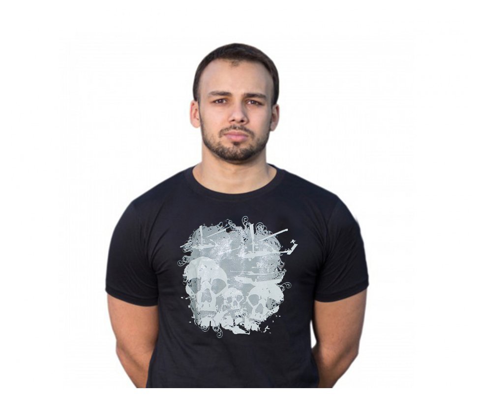 Camiseta Estampada Campo De Guerra Preta - Bravo - M