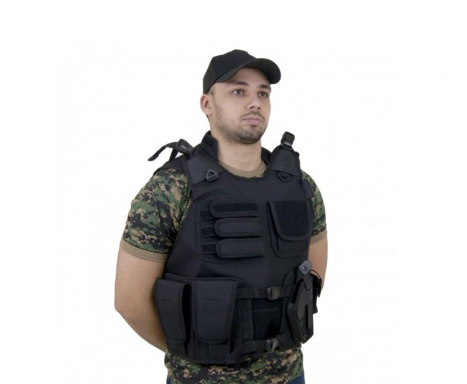 Colete Attack Com Coldre Preto - Bravo - P