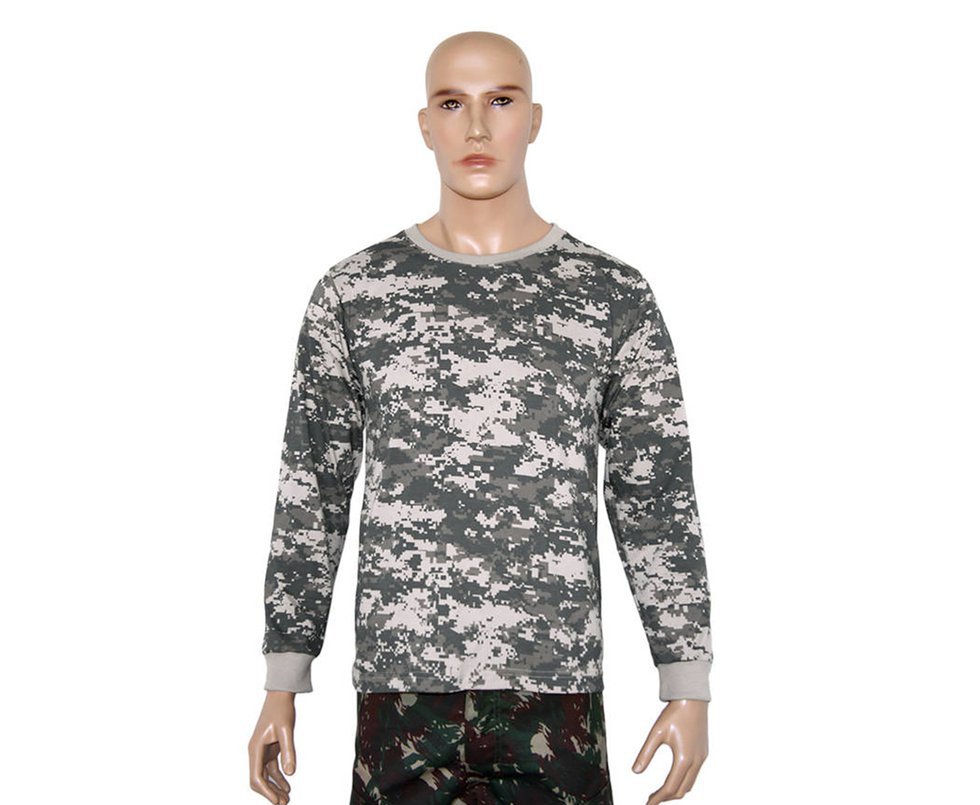Camiseta Manga Longa Army Combat Camuflado Digital - Bravo - P