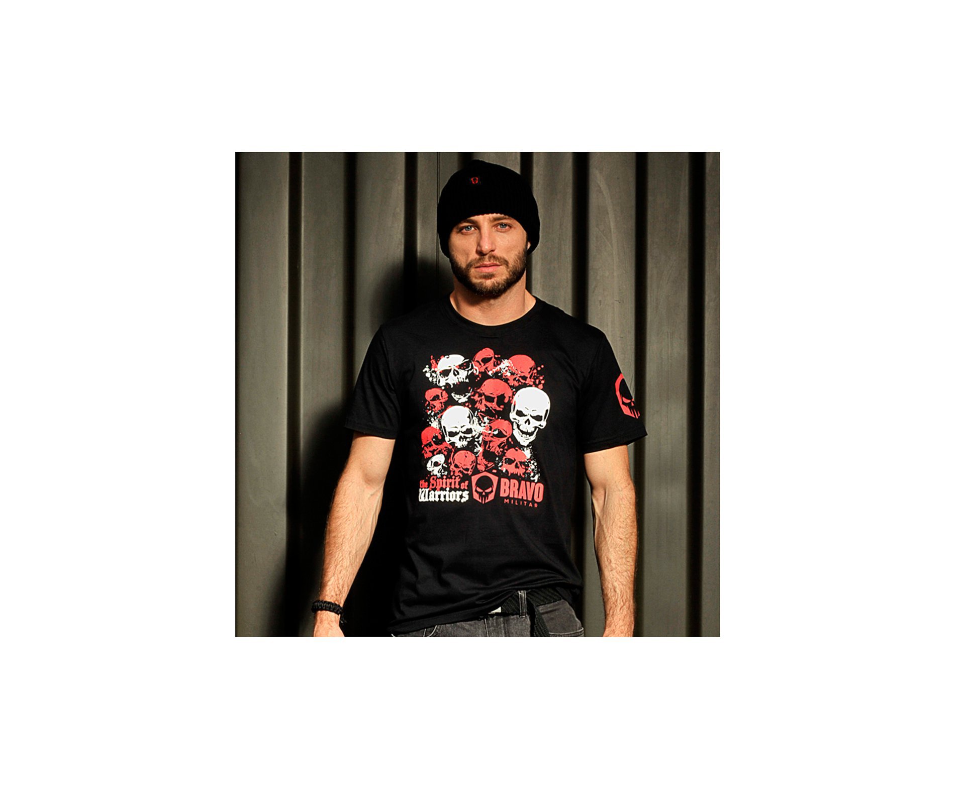 Camiseta Estampada Spirit Of Warriors Preta - Bravo - P