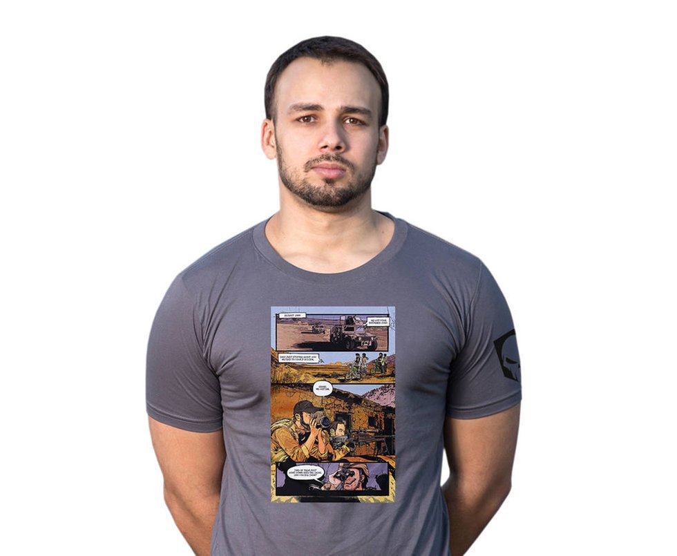 Camiseta Estampada Hq Cinza  -  Bravo - P