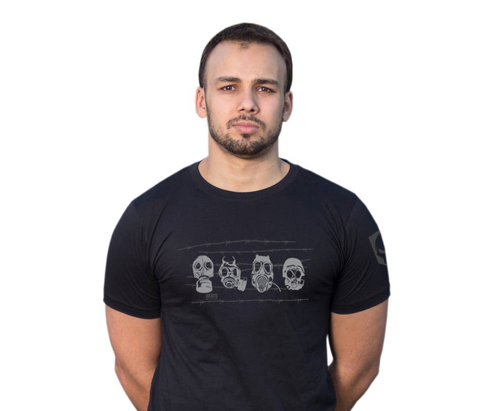 Camiseta Estampada Mascaras Preta - Bravo - P