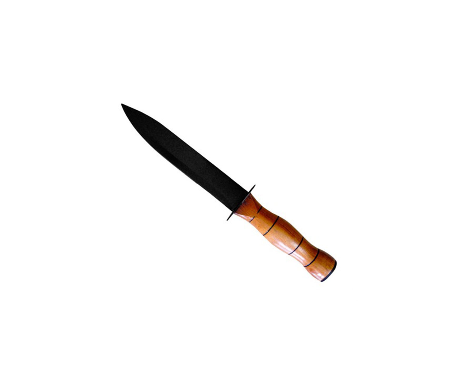 Faca Mk2 Com Bainha Cabo Em Madeira - Bravo