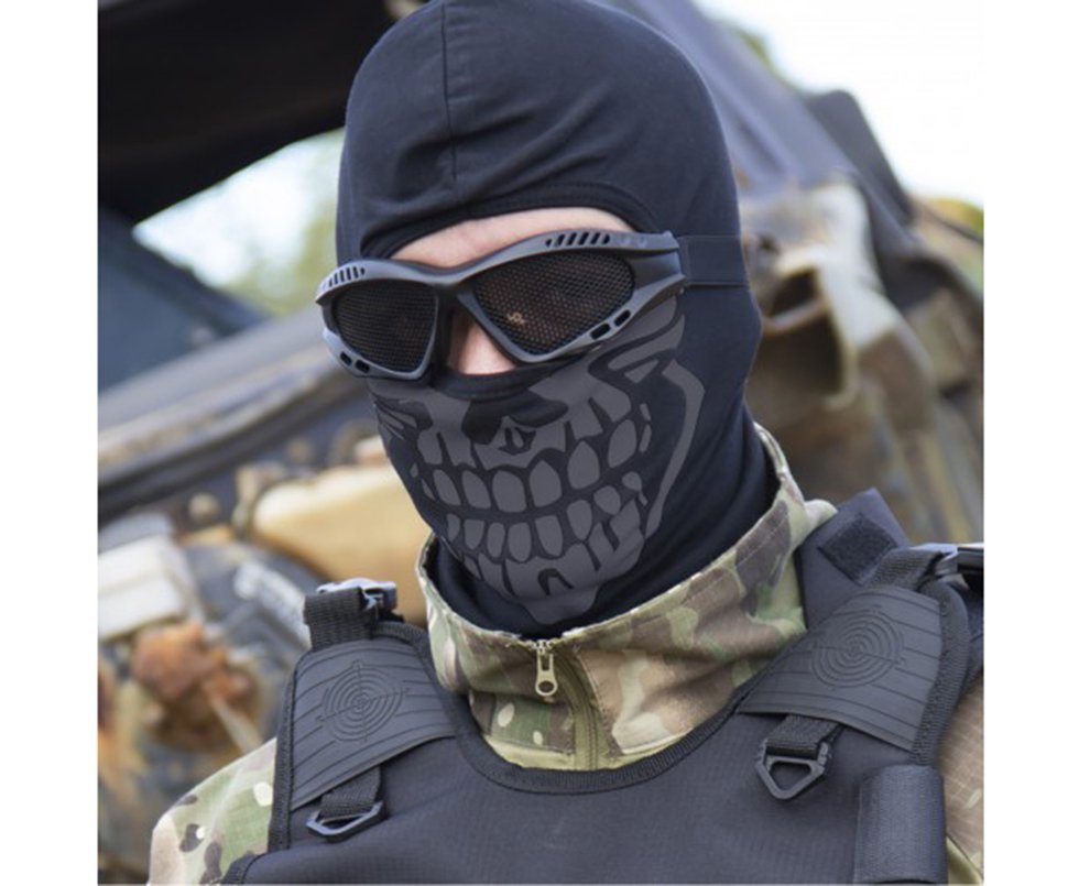 Balaclava Caveira Preta - Bravo