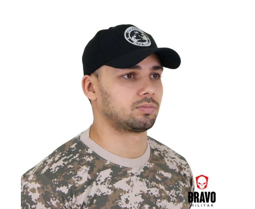 Bone Bordado Operações Alto Risco 9-preta - Bravo