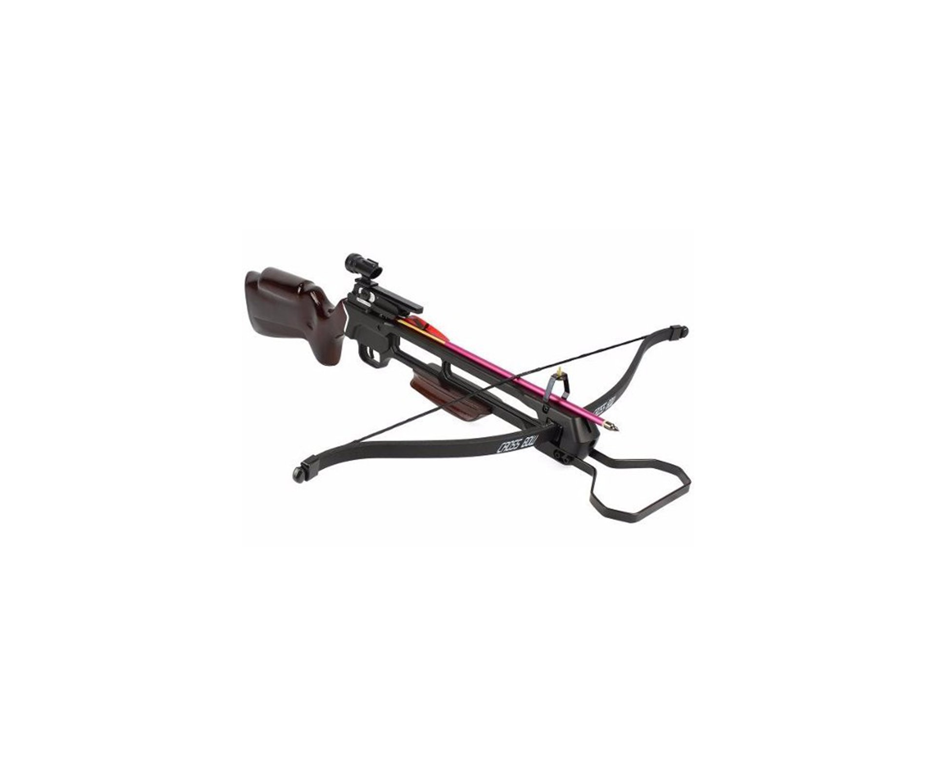 Balestra Md Mk-200a2, 150lbs Alumínio E Coronha Em Madeira - Man Kung