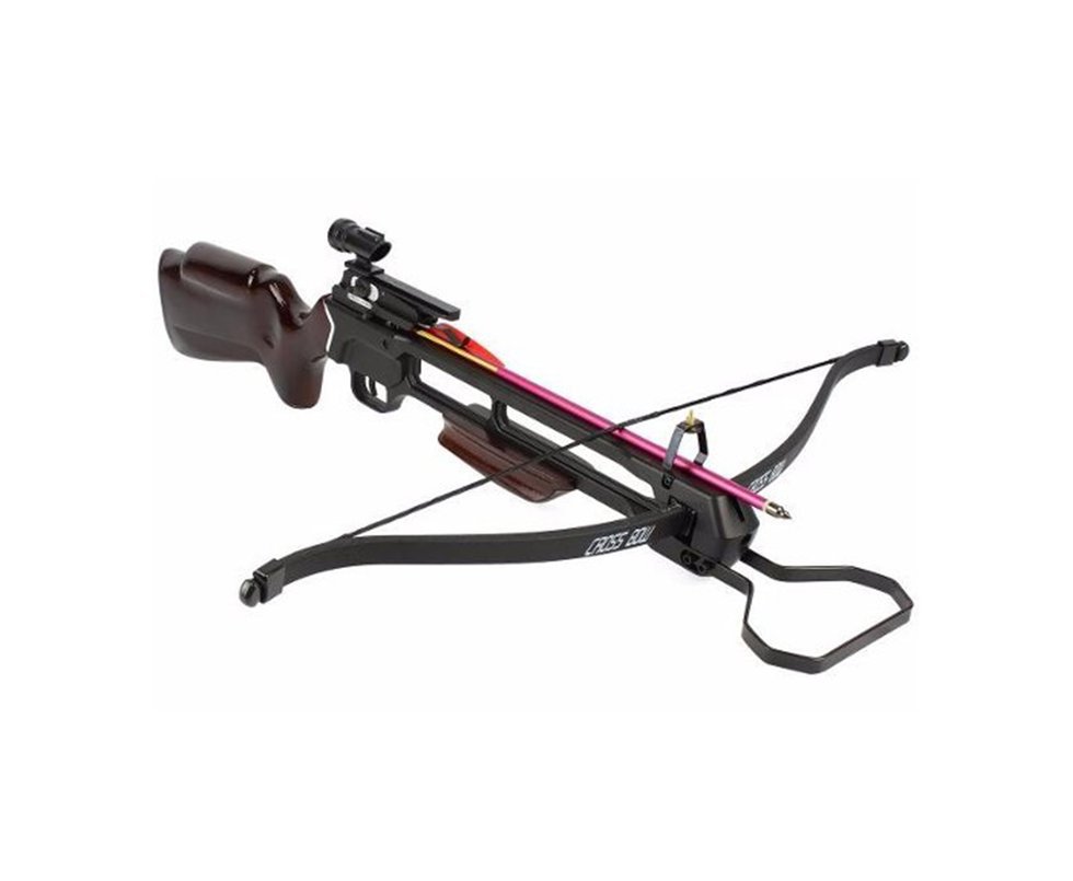 Balestra Md Mk-200a2, 150lbs Alumínio E Coronha Em Madeira - Man Kung