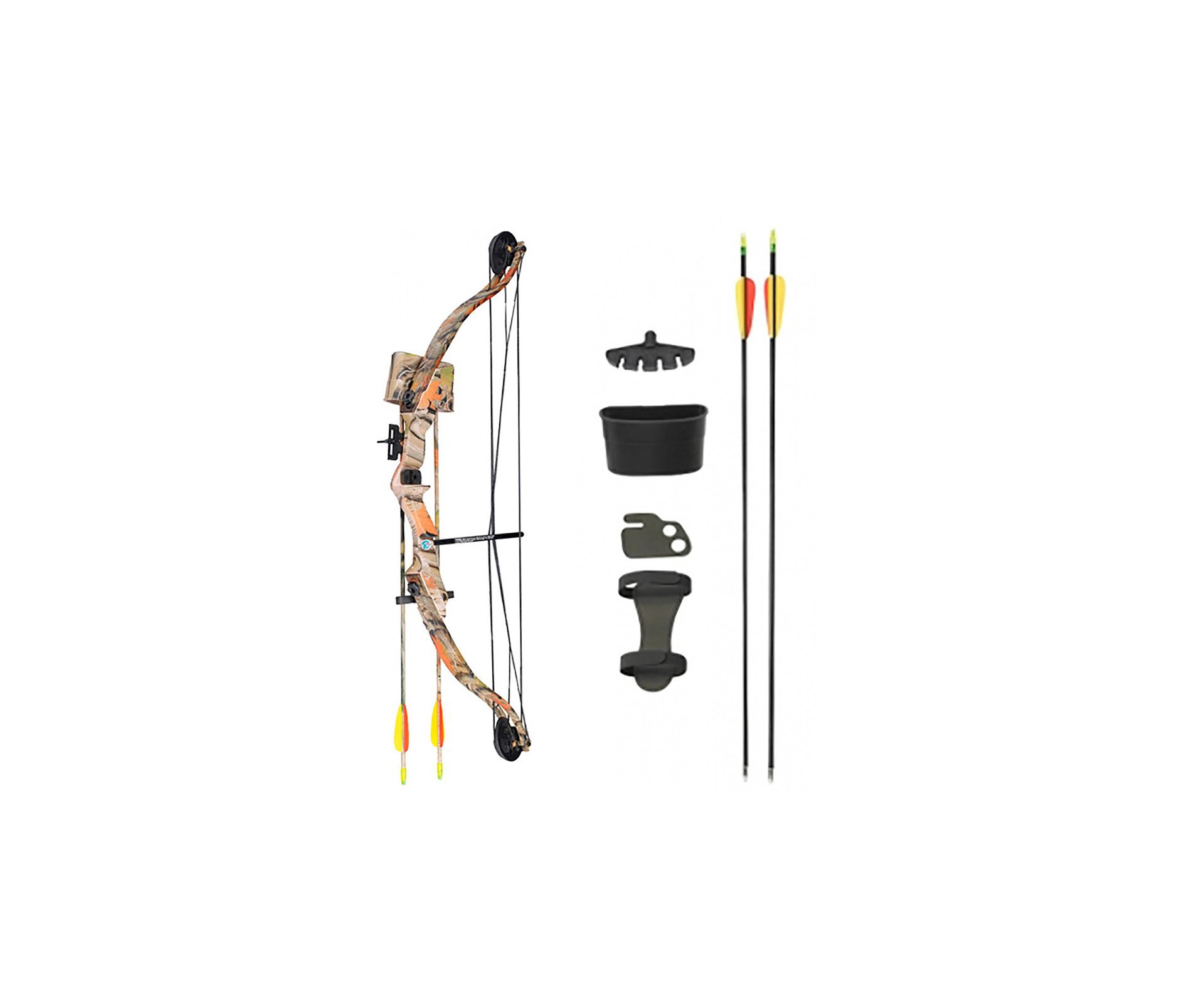 Arco Composto C/kit Completo Md Mk-cb009ac Camuflado 25 Lbs - Man Kung