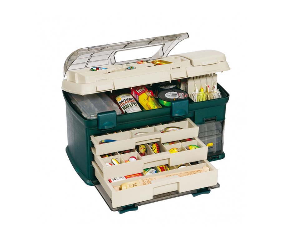 Caixa De Pesca Plano - Com 3 Gavetas (737-002 )- Plano