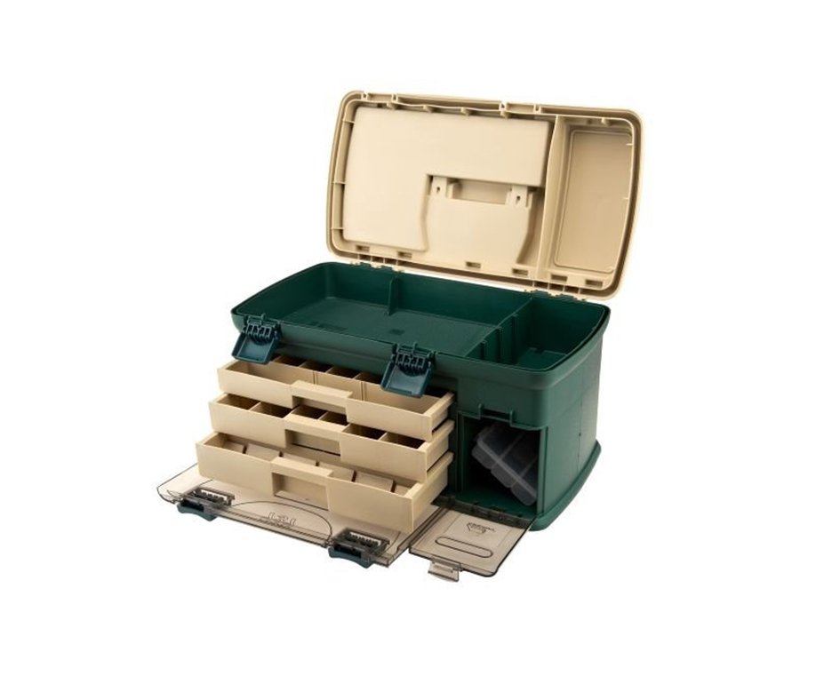 Caixa De Pesca Plano - Com 3 Gavetas (737-002 )- Plano