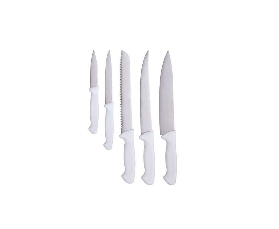 Conjunto 05 Facas Aço Inox Cozinheiro Gourmet - Mor