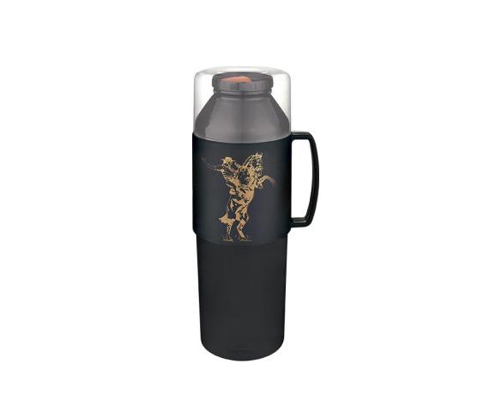 Garrafa Térmica Farroupilha 1,0 Litro Preta - Mor