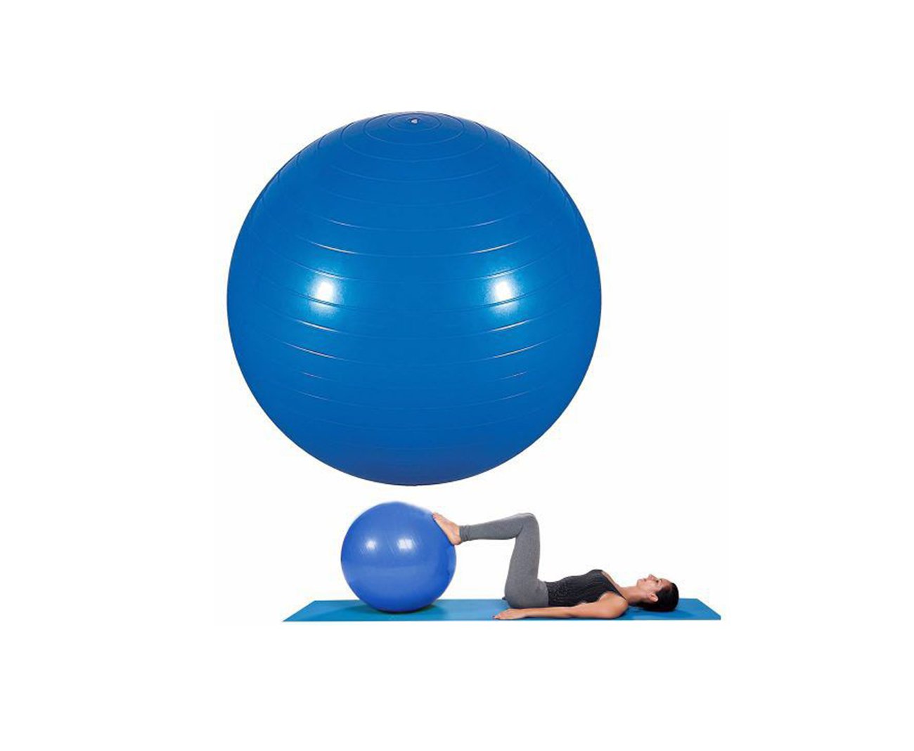 Bola Ginastica Yoga Pilates 75cm Azul - Mor
