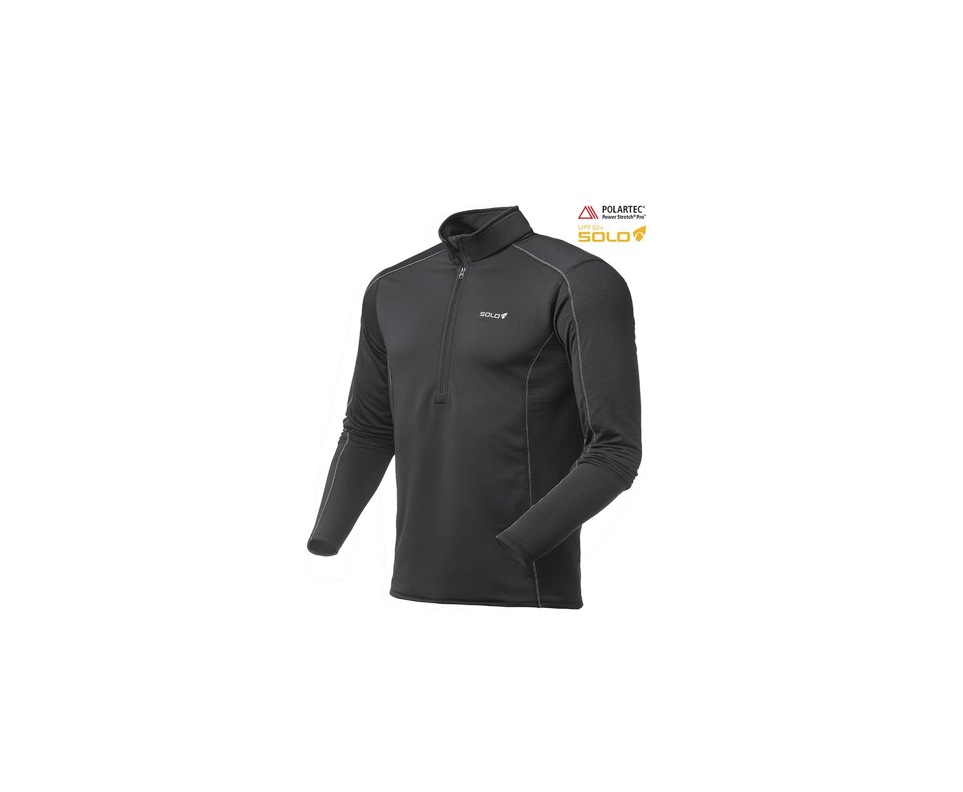 Blusa X-thermo Air Zip - Preto - Solo - P