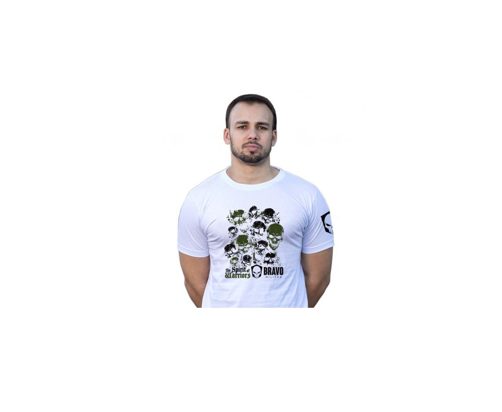 Camiseta Estampada Spirit Of Warriors - Branco - Bravo  - P