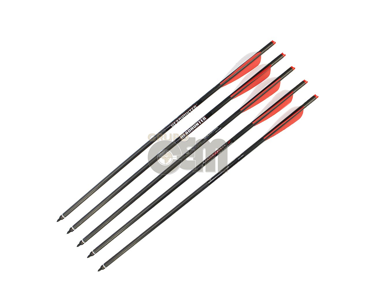 Conjunto Com 05 Flecha 20" De Carbono Headhunter Para Balestra - Barnett