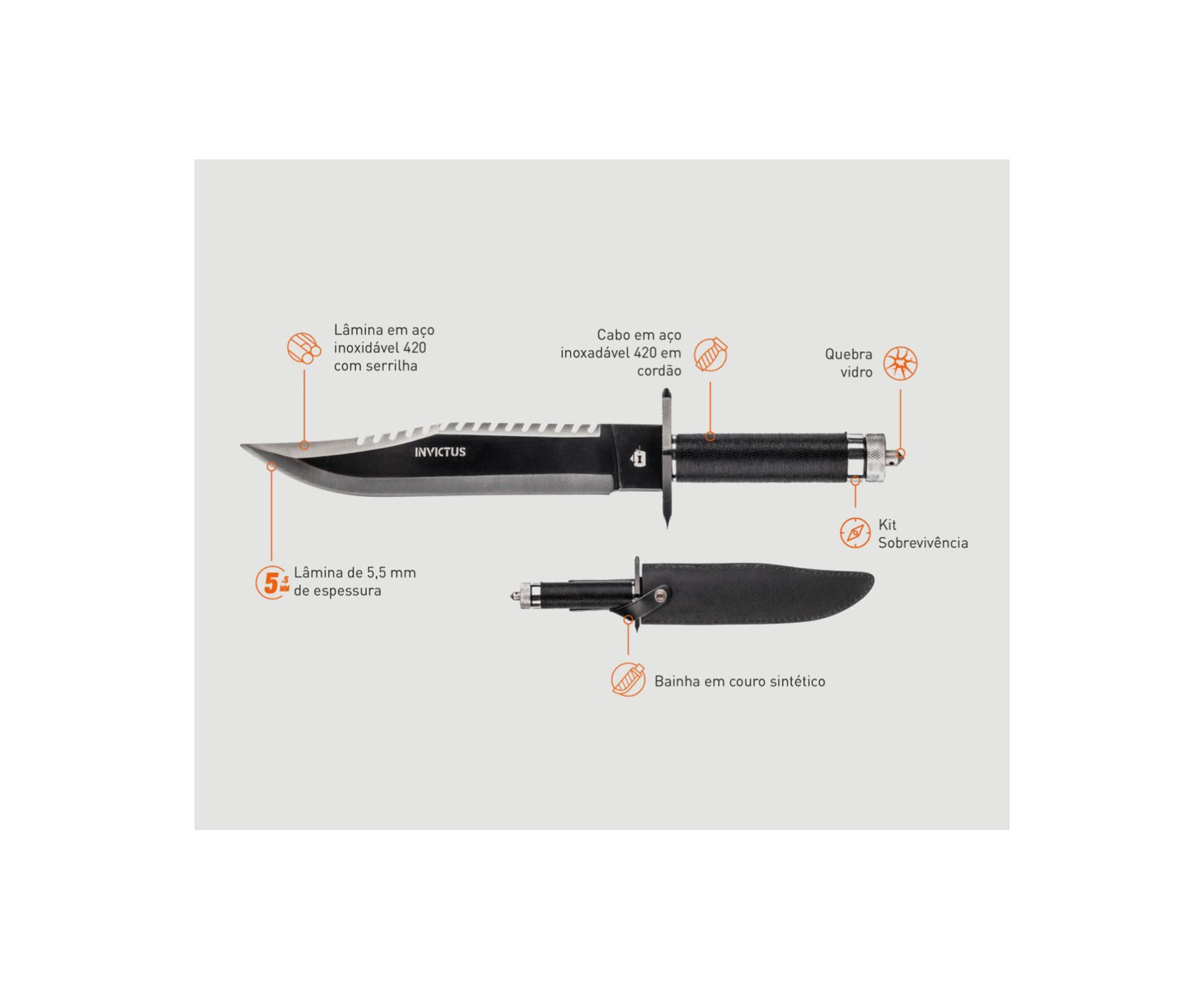 Faca Titan - Invictus