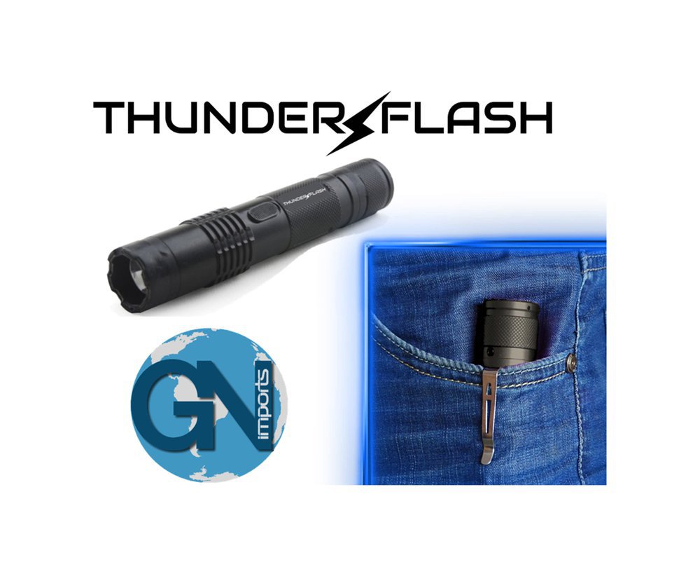 Aparelho De Choque Thunder Flash + Lanterna Tatica Portatil - Gn Imports