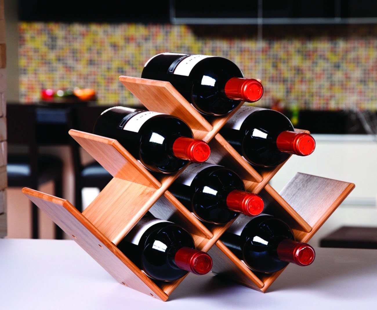 Rack Para Vinho Bamboo - Mor