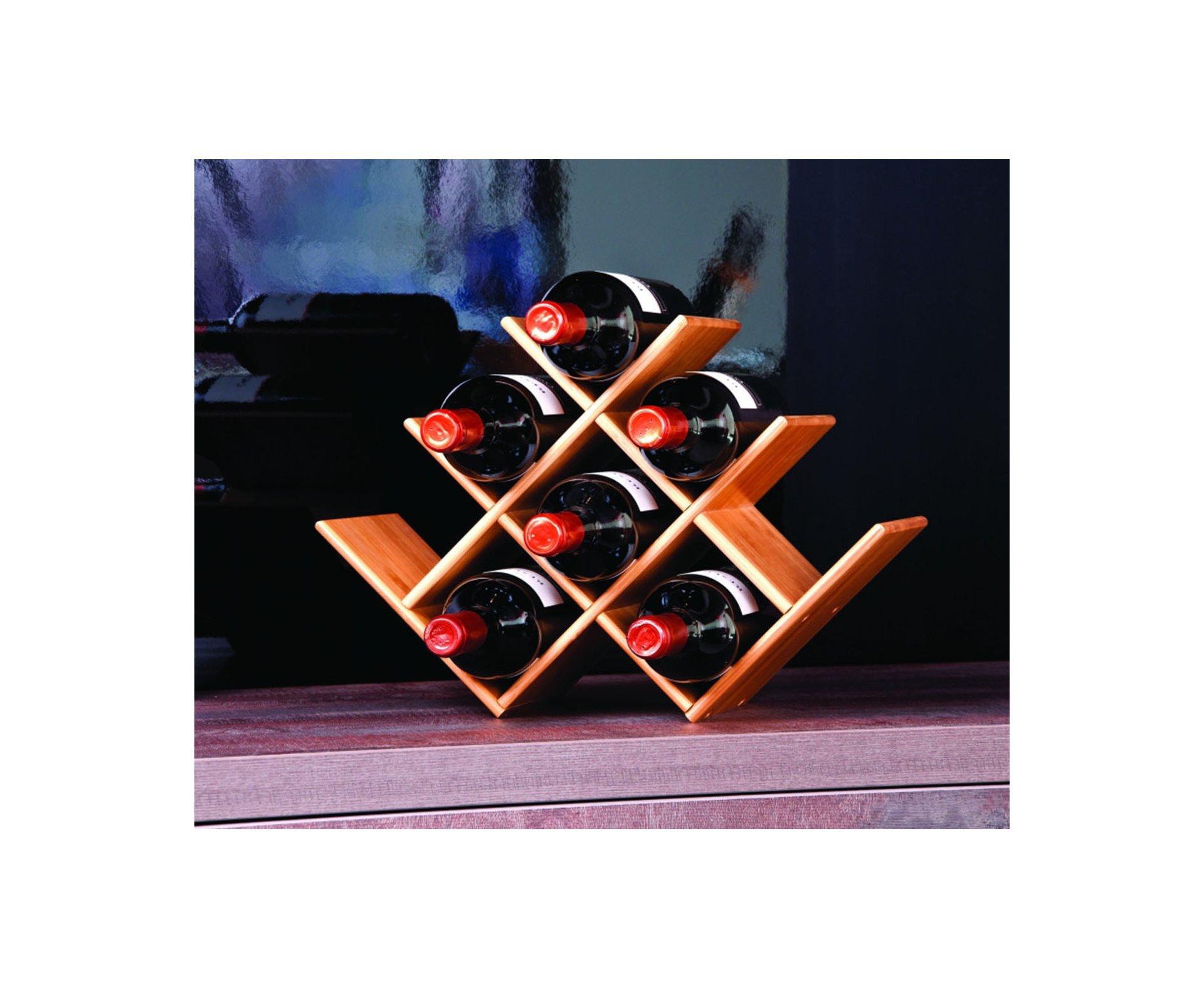 Rack Para Vinho Bamboo - Mor