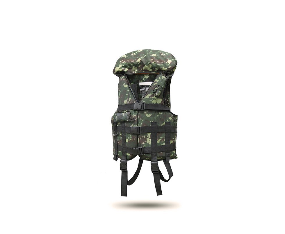 Colete Salva Vidas Nautico Tatico Ativa Homologado Camuflado - Ativa - M