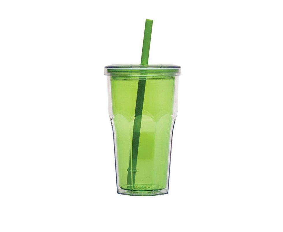 Copo Térmico Com Canudo 473ml Verde - Aladdin