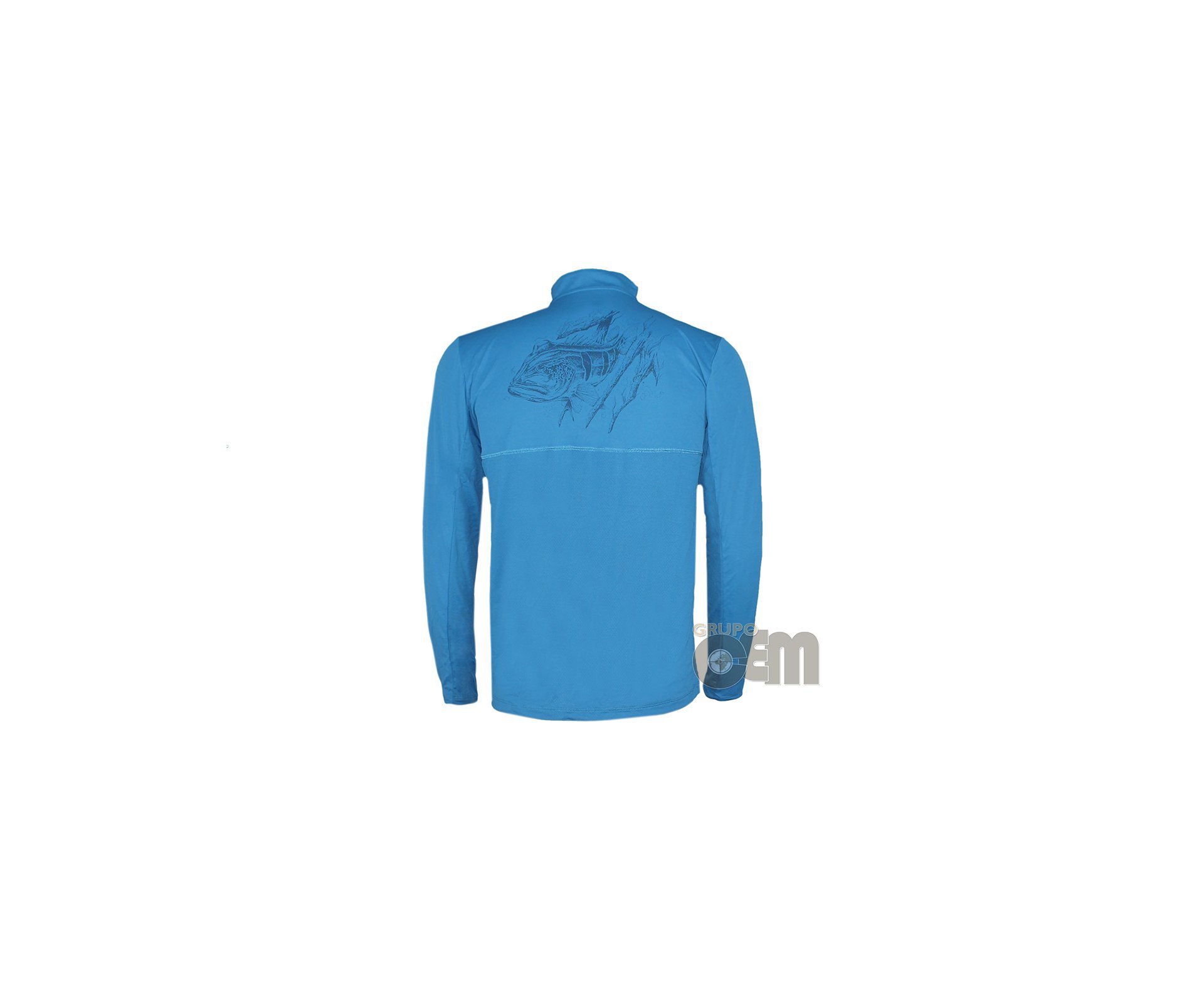 Camiseta Fisherman Azul - Proteção Uva/uvb 50+ Fps - Cardume - P
