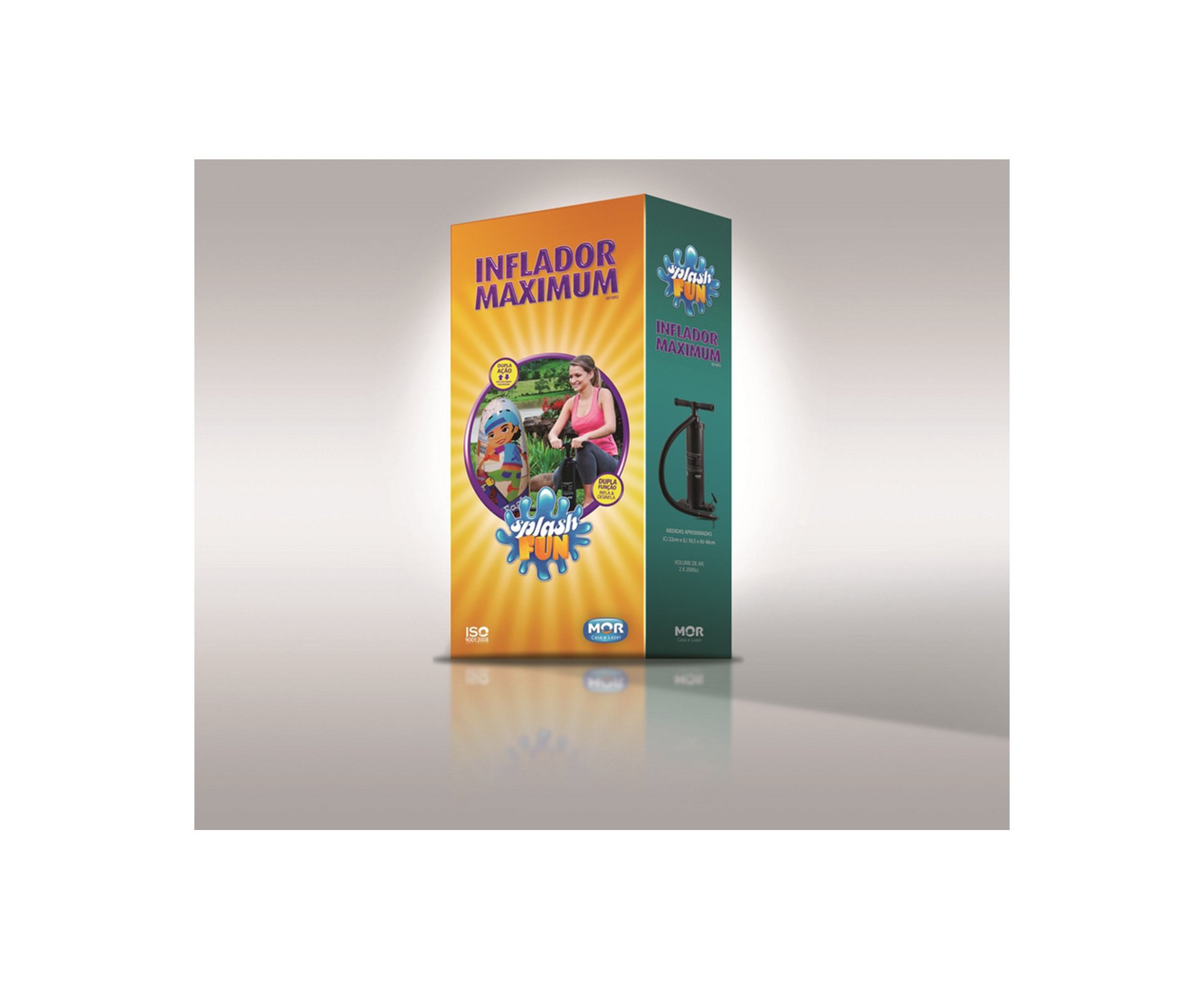 Fole/inflador Dupla Ação Manual Para Colchoes E Inflaveis - Mor