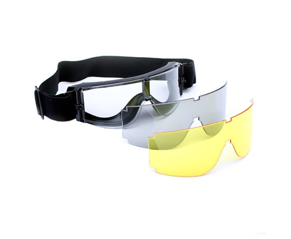 Mascara De Proteção Airsoft X800 Tripla Lente - Actionx