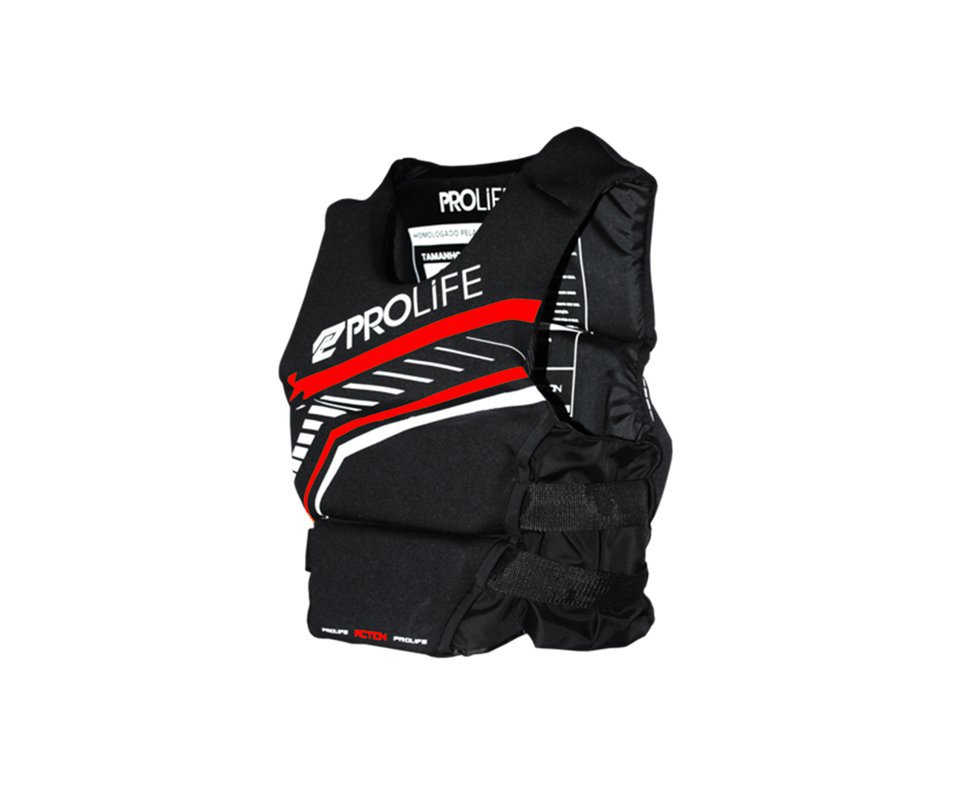 Colete Neoprene New Action Homologado Vermelho - Prolife