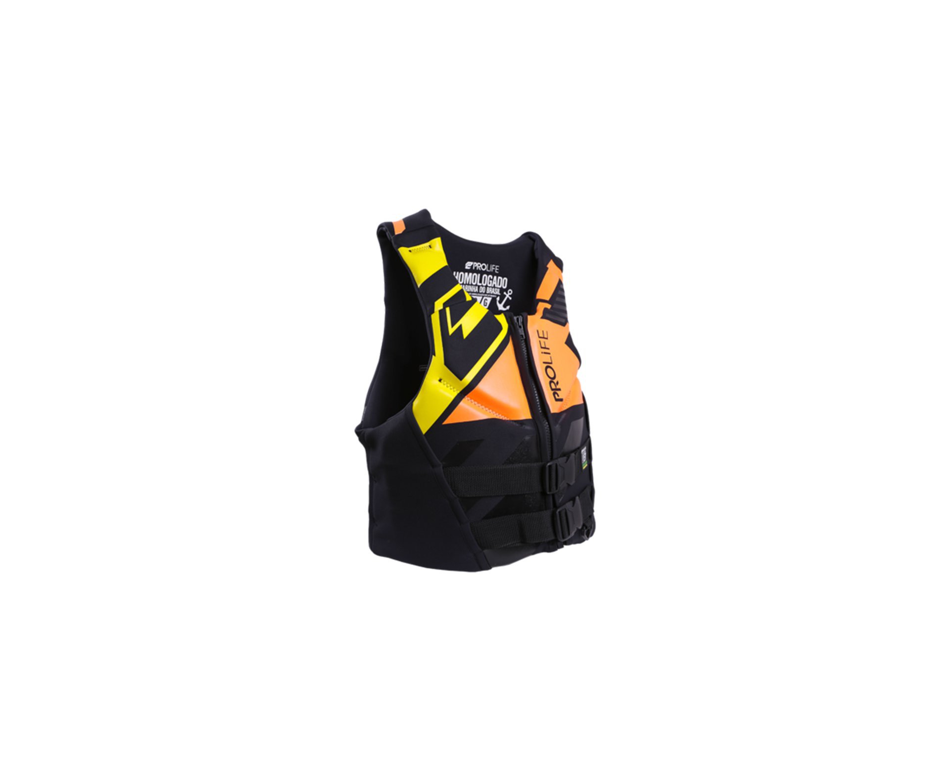 Colete Salva Vidas Neoprene New Protech V3 Homologado Amarelo/laranja - Prolife - P