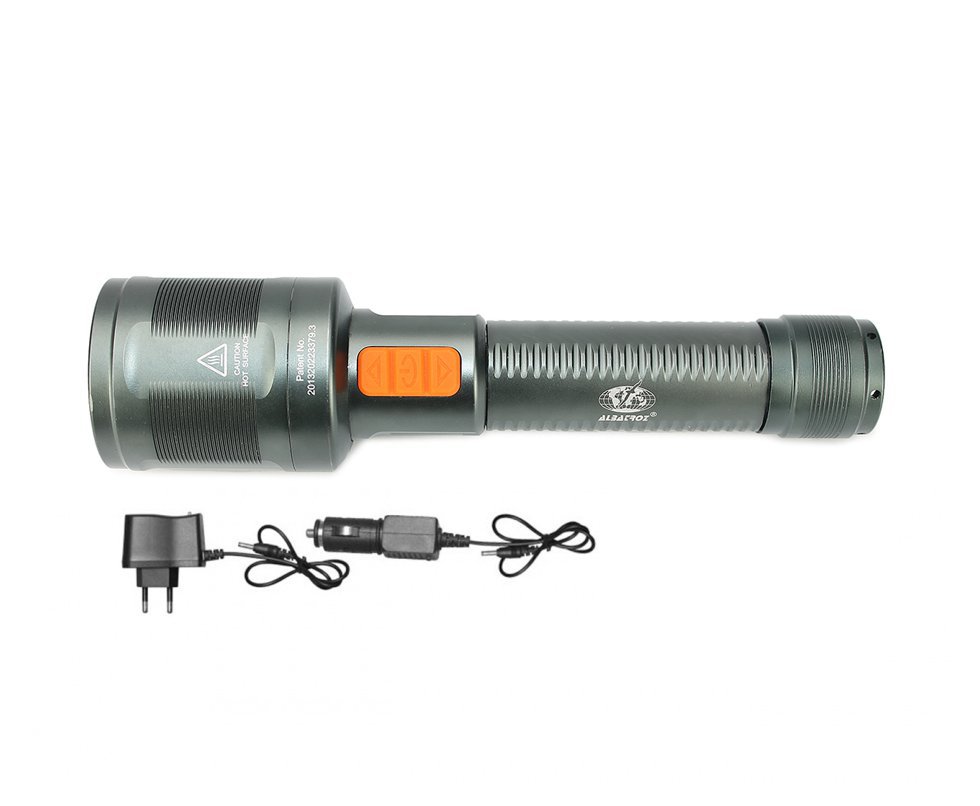 Lanterna Tatica Chumbo Sd003 1 Led 600m Alcance - Albatroz