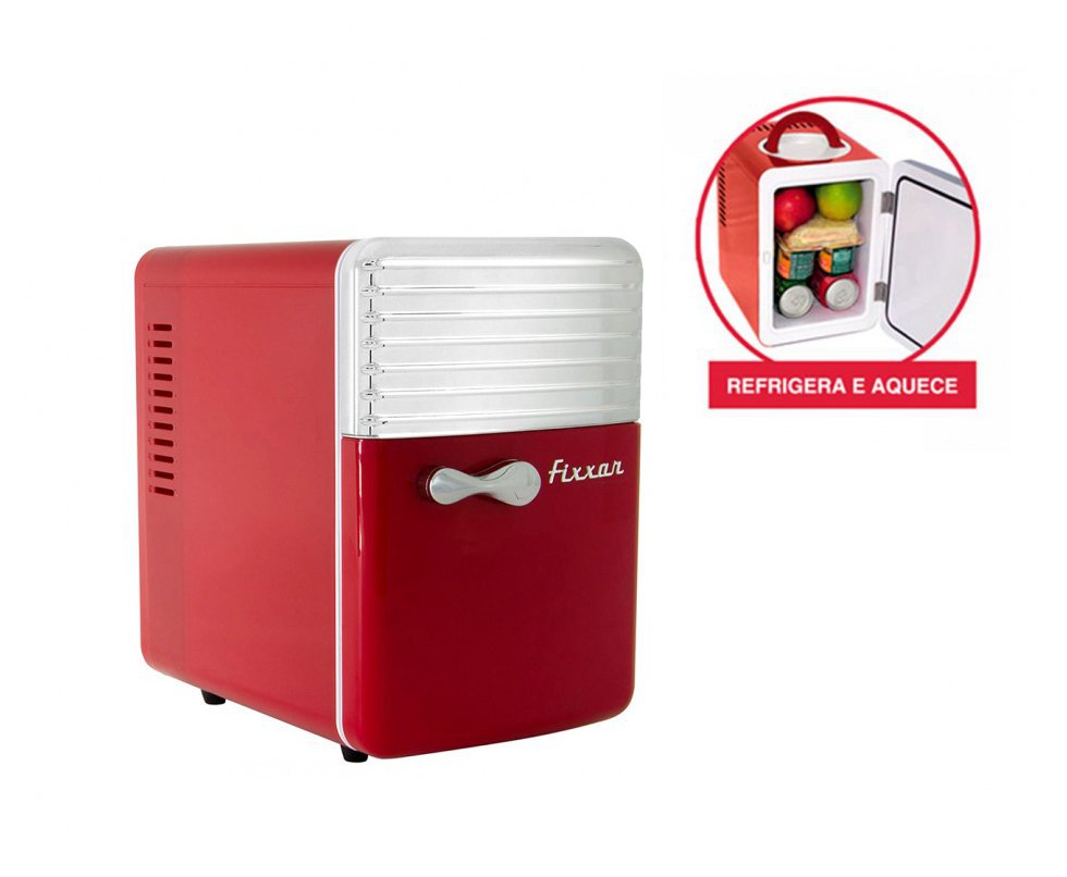 Mini Refrigerador E Aquecedor 5l Vermelha - Fixxar